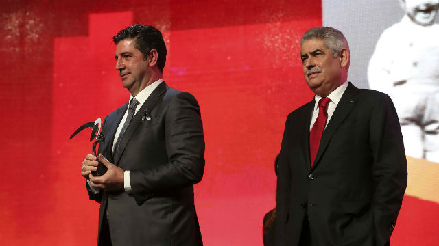 Rui Vitória com Luís Filipe Vieira
