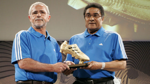 Eusébio e Gerd Muller