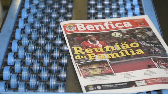 Jornal O Benfica na gráfica