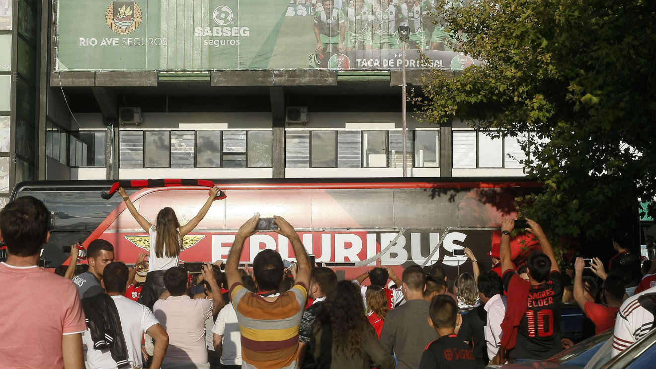 Benfiquistas em Vila do Conde