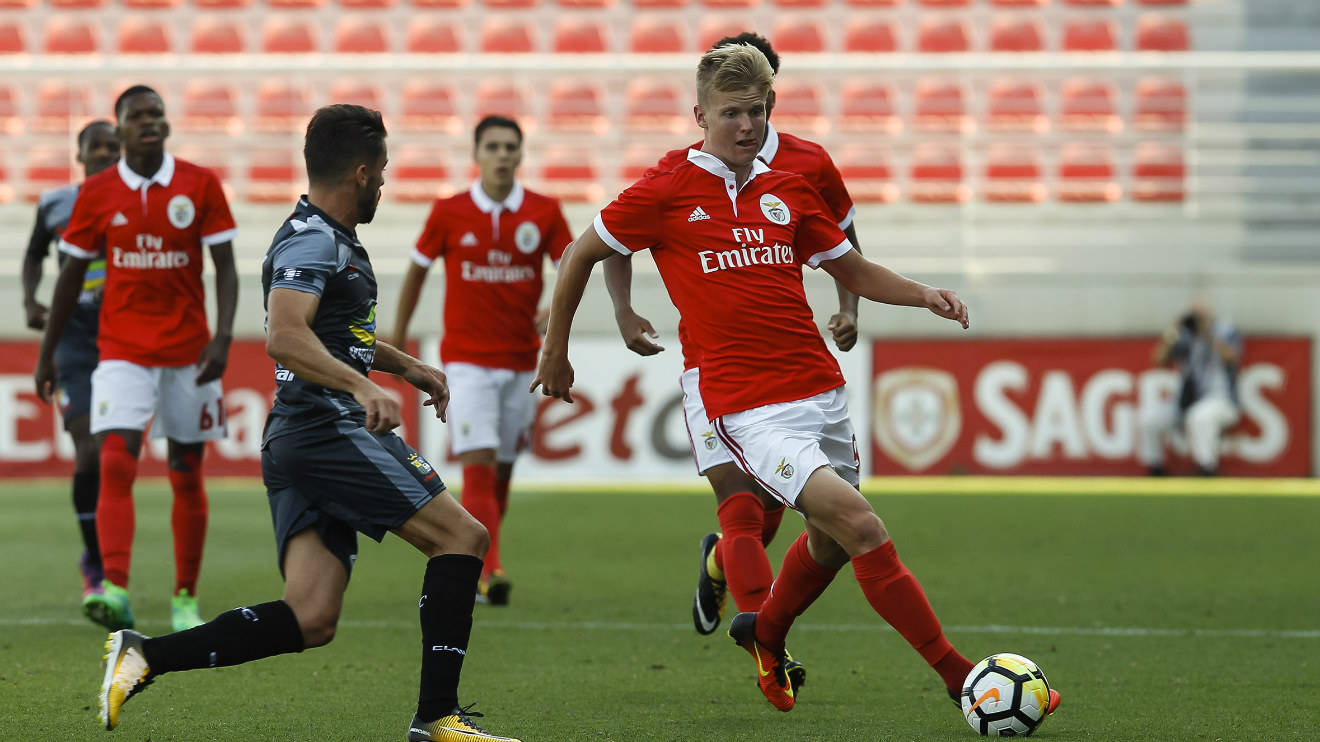 Keaton Parks em jogo pelo Benfica B