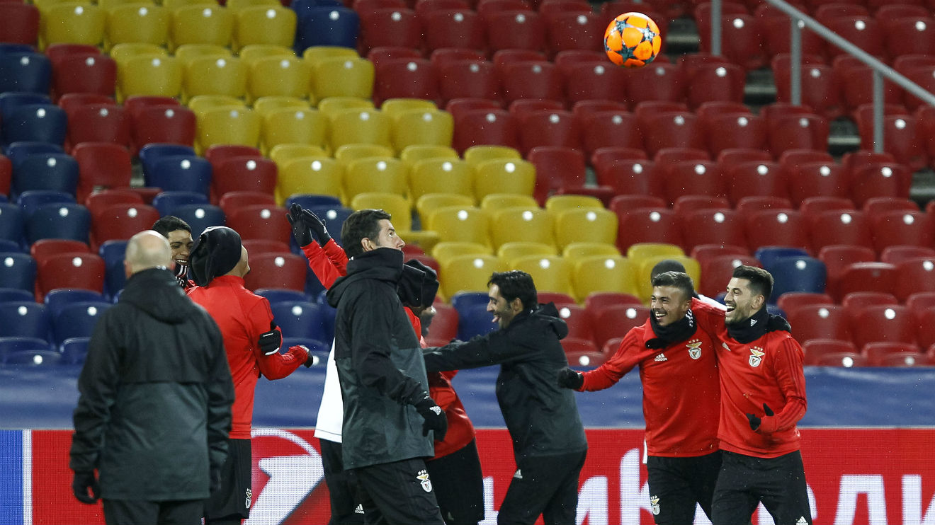 Treino do Benfica na Rússia