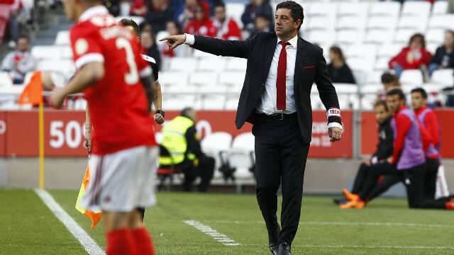 Rui Vitória no Benfica-Moreirense