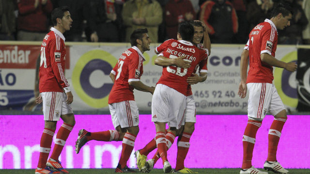 Nico Gaitán no jogo da 13.ª jornada da Liga ZON Sagres 2012/13