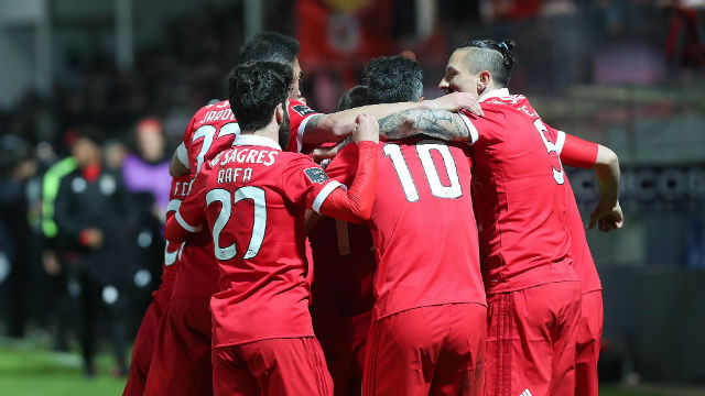 Equipa do Benfica ganhou por 0-2 em Santa Maria da Feira