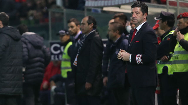 Rui Vit&#243;ria, treinador do Benfica