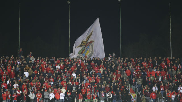 Adeptos do Benfica no Bonfim