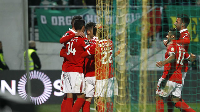 Golo do Benfica em Tondela