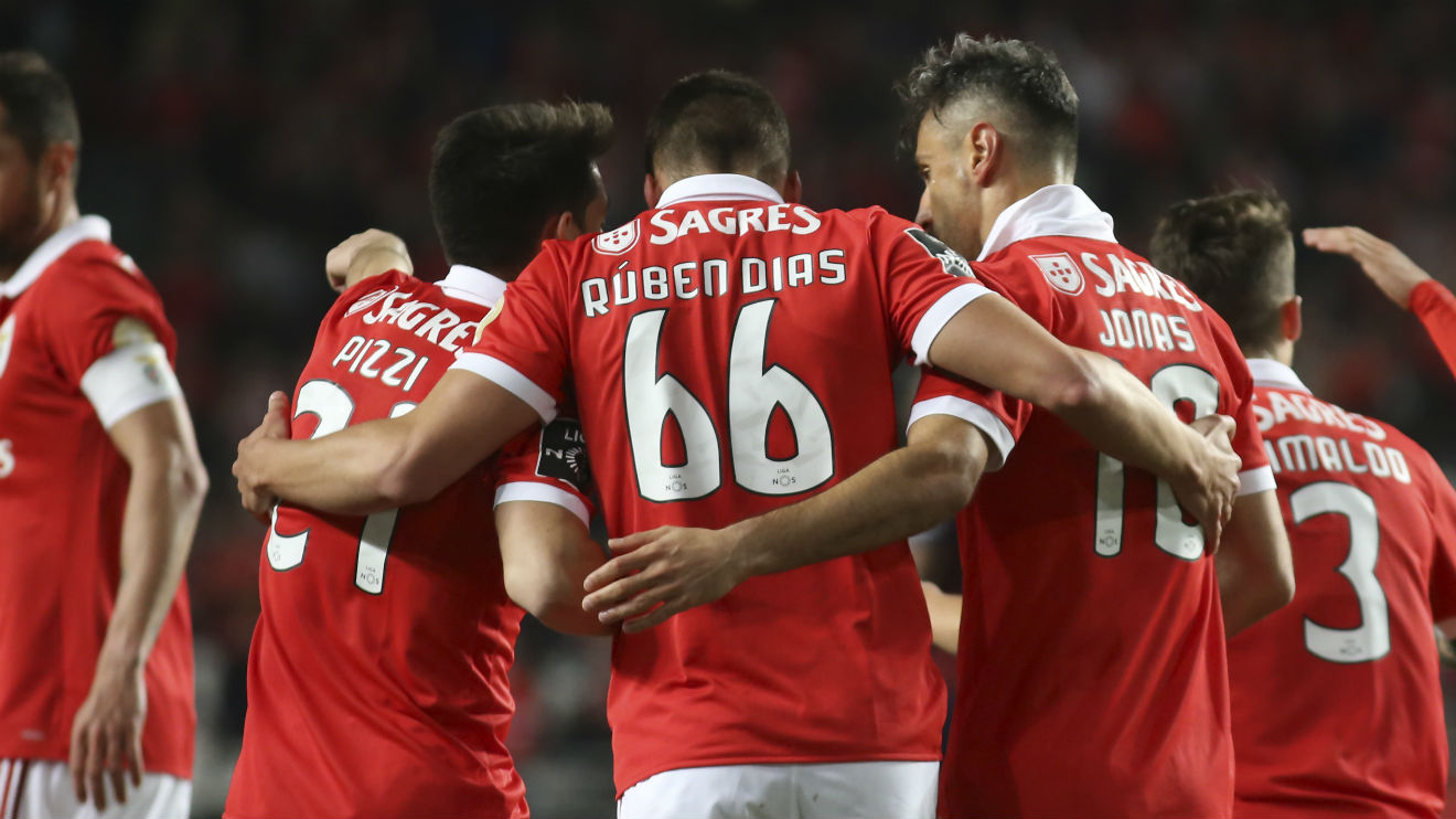 Pizzi, Rúben Dias e Jonas
