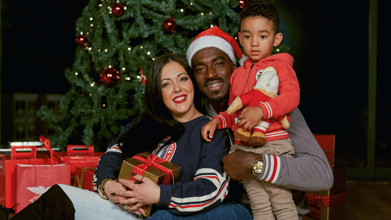 Varela com a família no Natal