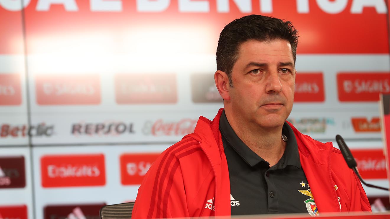 Rui Vitória em conferência de Imprensa