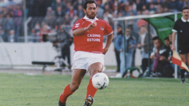 Isaías a jogar no antigo Estádio da Luz