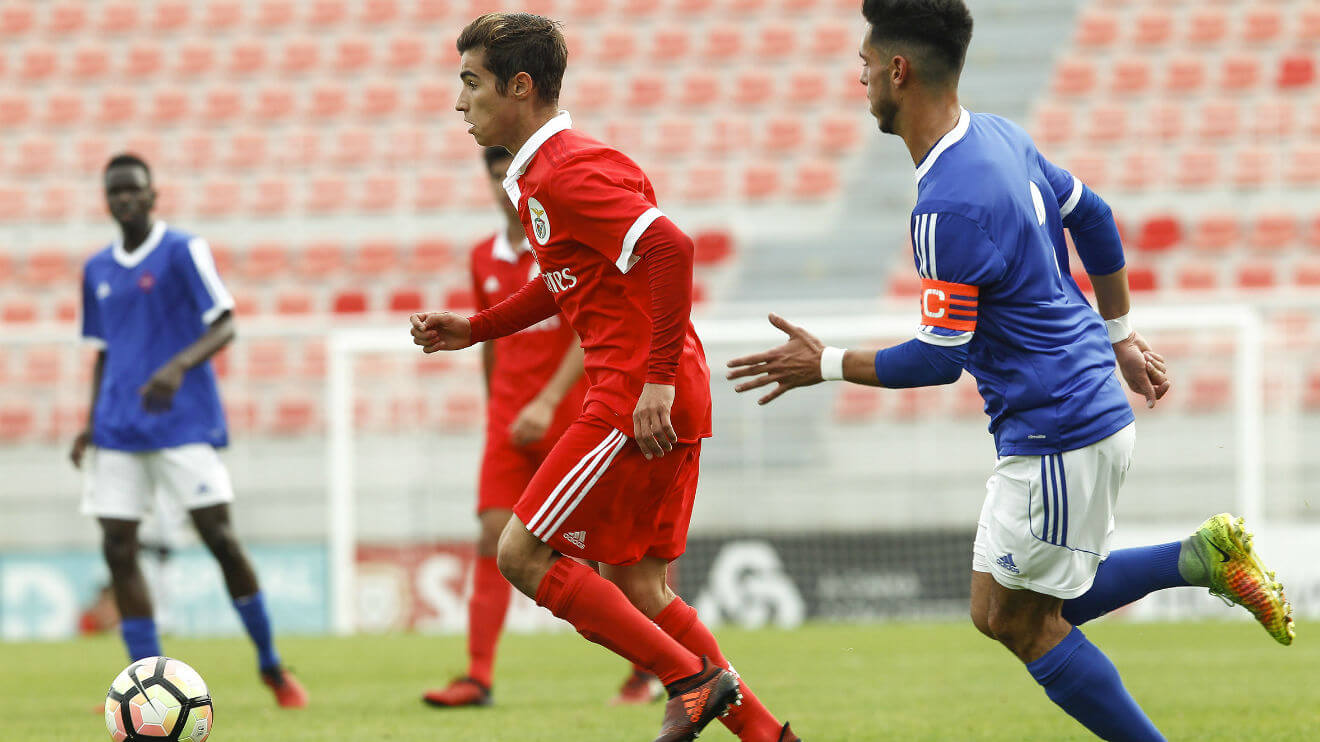 Rodrigo Conceição no jogo com o Belenenses