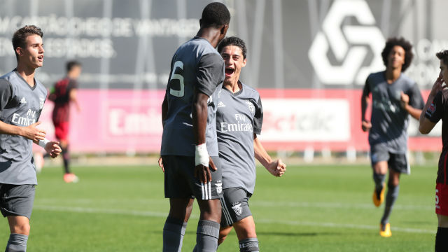 Festejos da equipa de Juvenis