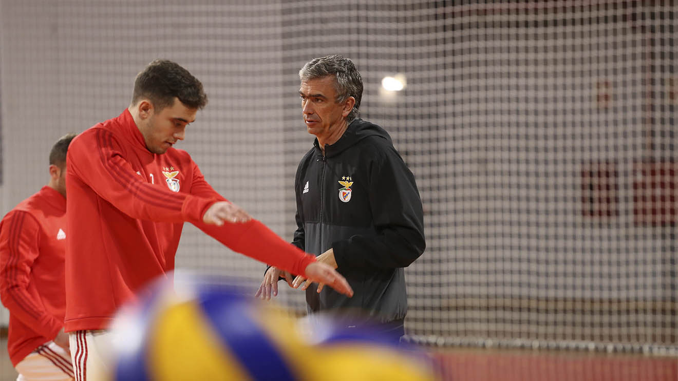 José Jardim no treino