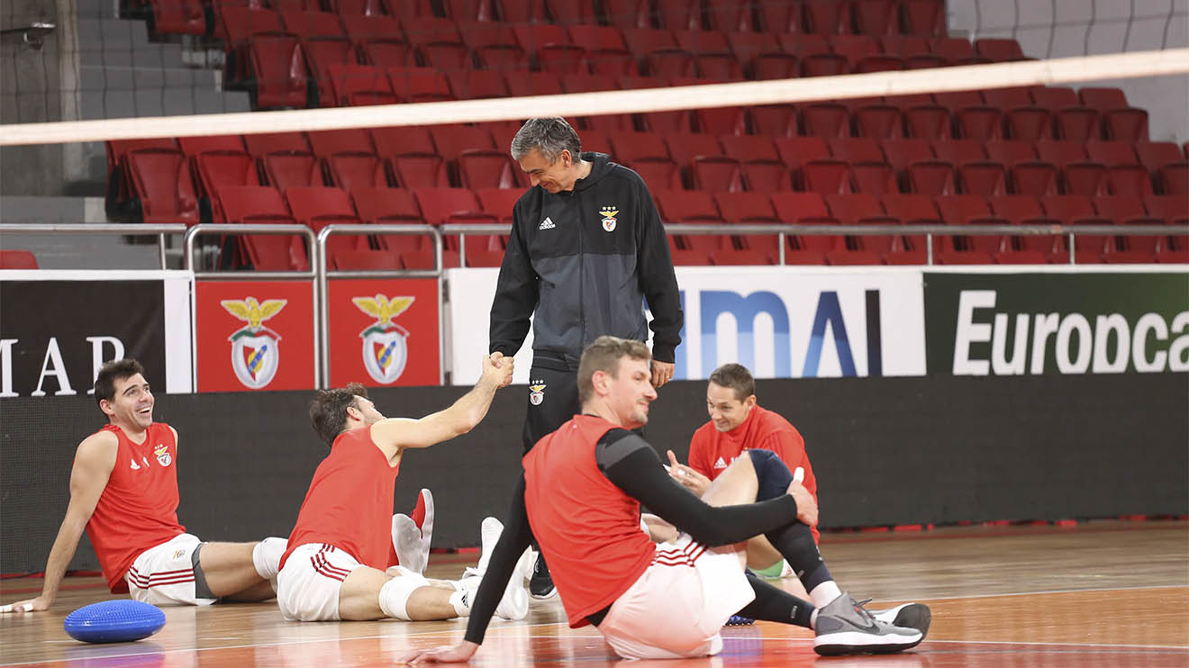 José Jardim no treino