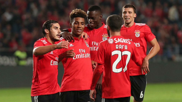 Yuri Ribeiro, Gedson, Alfa Semedo e R&#250;ben Dias... quatro jovens da Forma&#231;&#227;o SLB no onze inicial