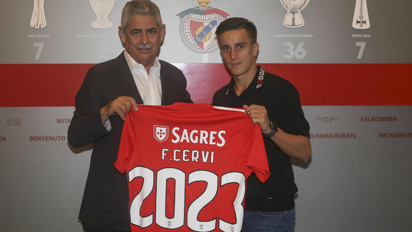 Luís Filipe Vieira e Franco Cervi