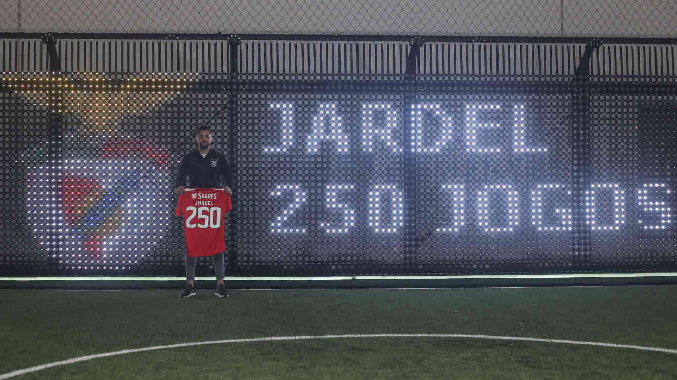 Jardel 250 jogos Benfica