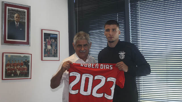 Presidente Lu&#237;s Filipe Vieira e R&#250;ben Dias