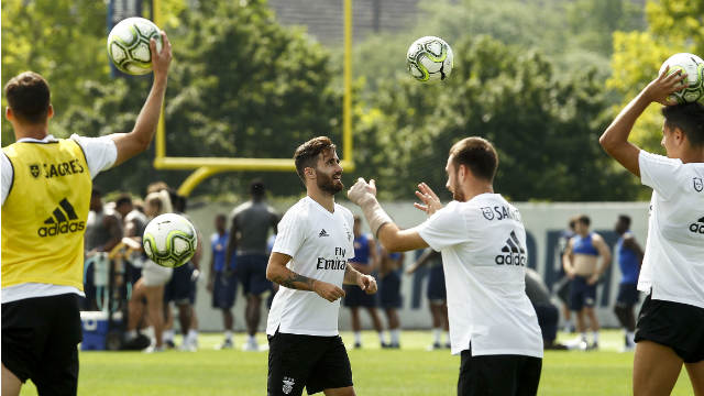 Treino do Benfica em Pitsburgo