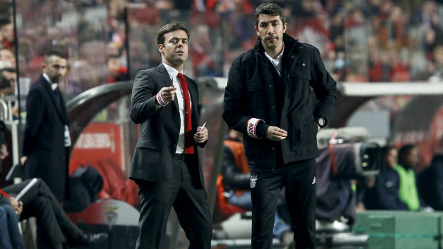 Tiago Pinto com Bruno Lage