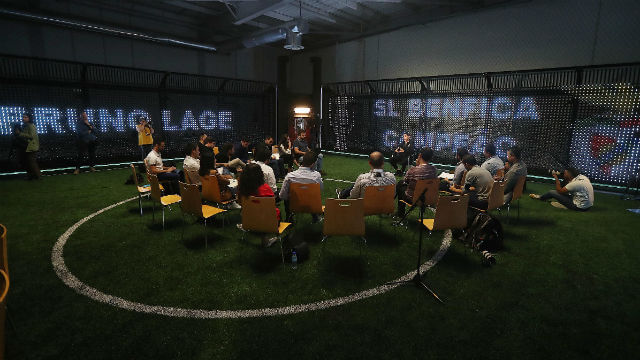 Bruno Lage no Open Talk, no Caixa Futebol Campus