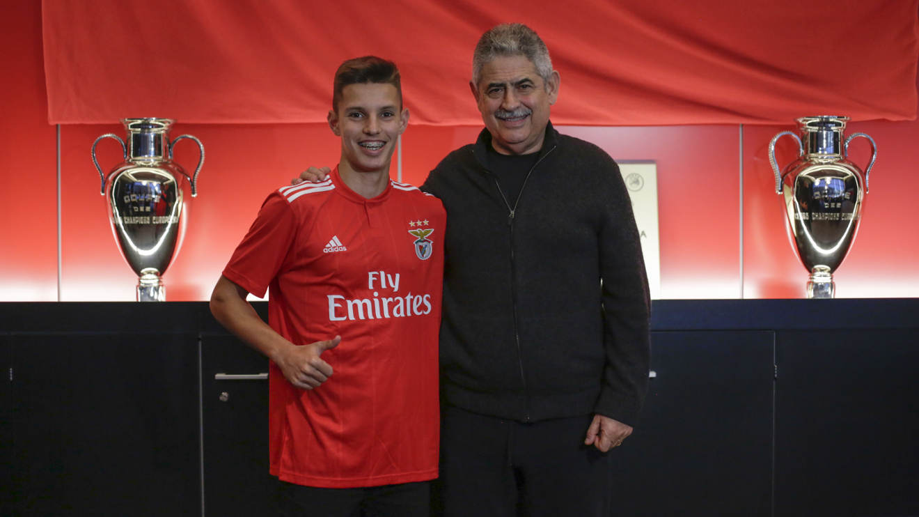 Tiago Dantas e Luís Filipe Vieira