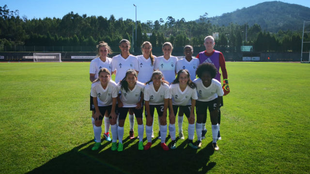 Onze inicial da equipa de futebol feminino