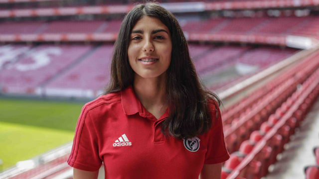Daniela Santos no Est&#225;dio da Luz