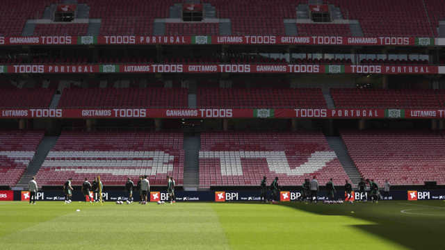Treino da Seleção Nacional no Estádio da Luz