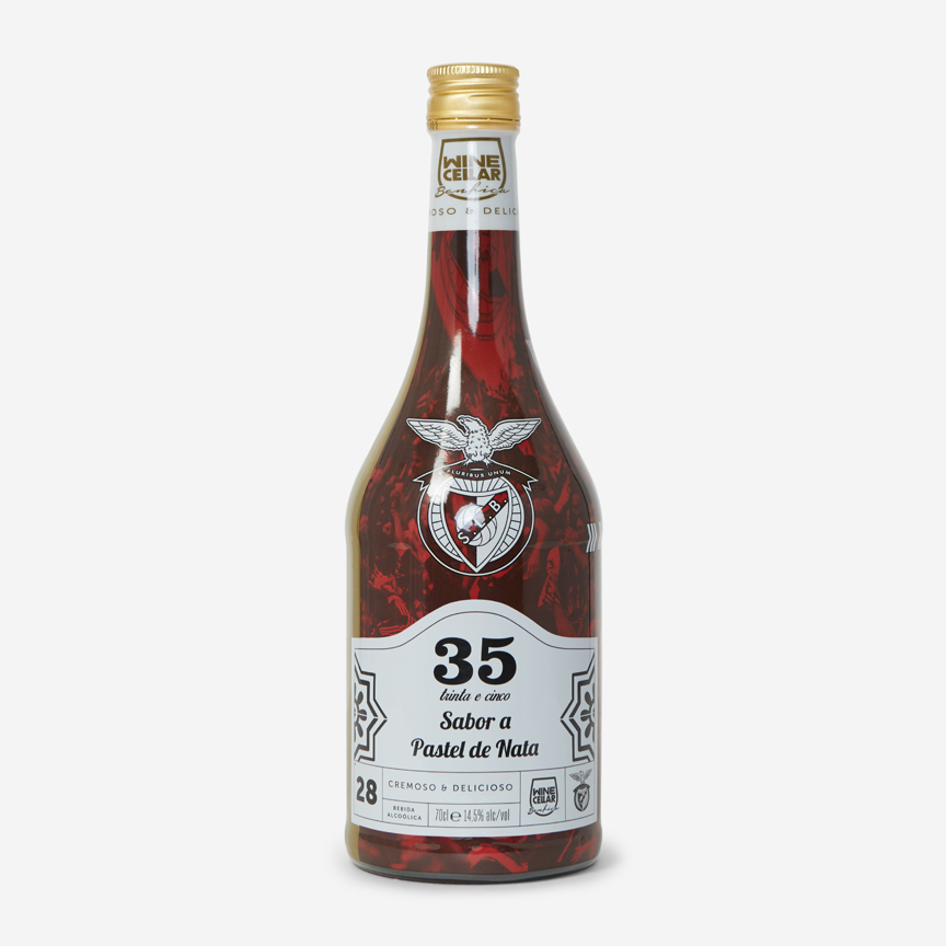 Set de Licor Crema Pastel de Nata con Bufanda SL Benfica