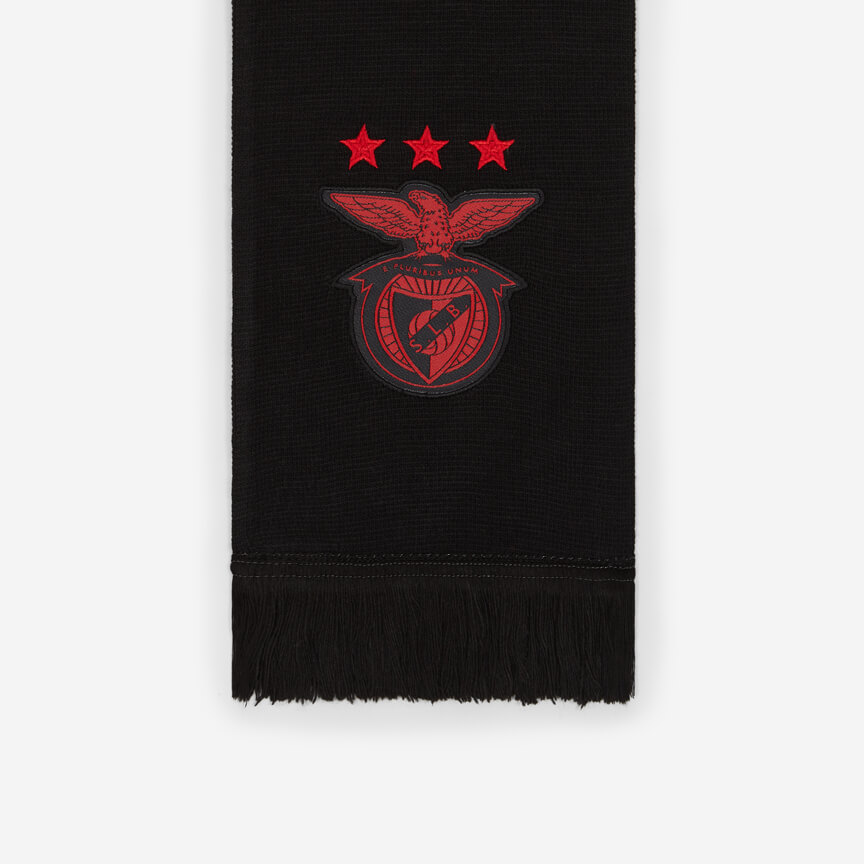 Cachecol Duplo Preto e Vermelho SL Benfica