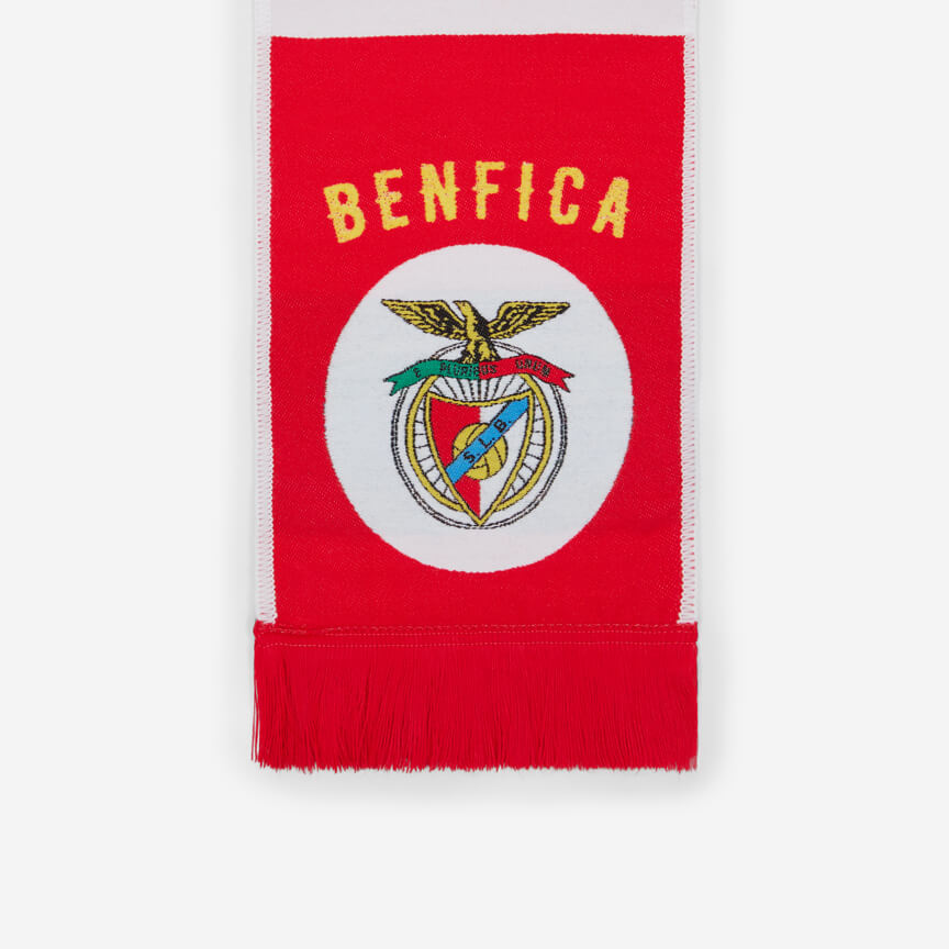 Écharpe Rouge et Blanche Barres Emblème Vintage SL Benfica