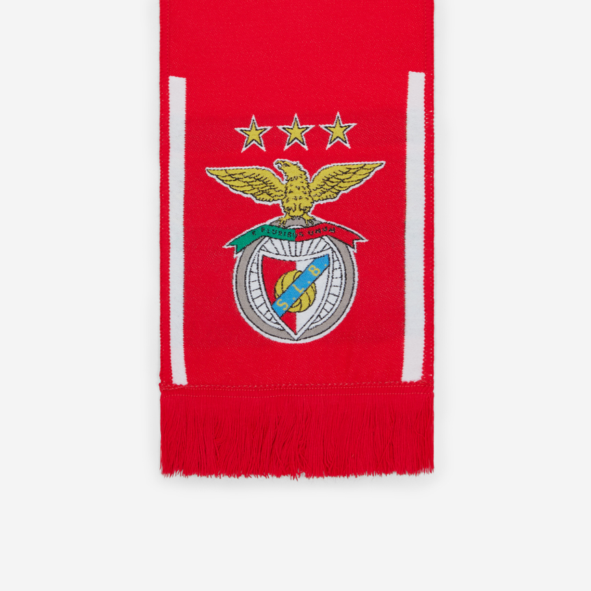 Cachecol Vermelho Riscas SL Benfica