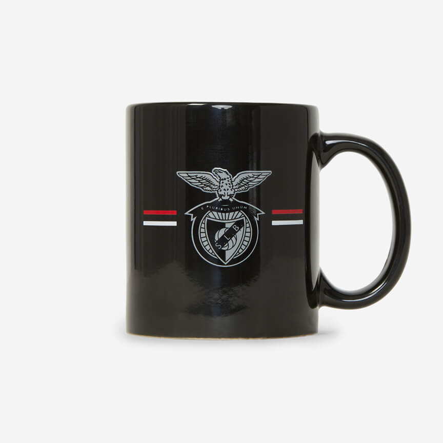 Caneca Preta com Emblema do Sport Lisboa e Benfica