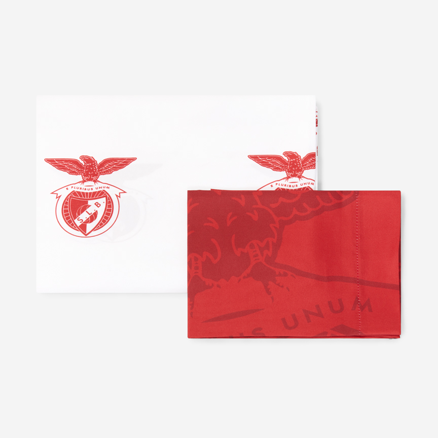 Conjunto para Cama de Solteiro Emblema SL Benfica