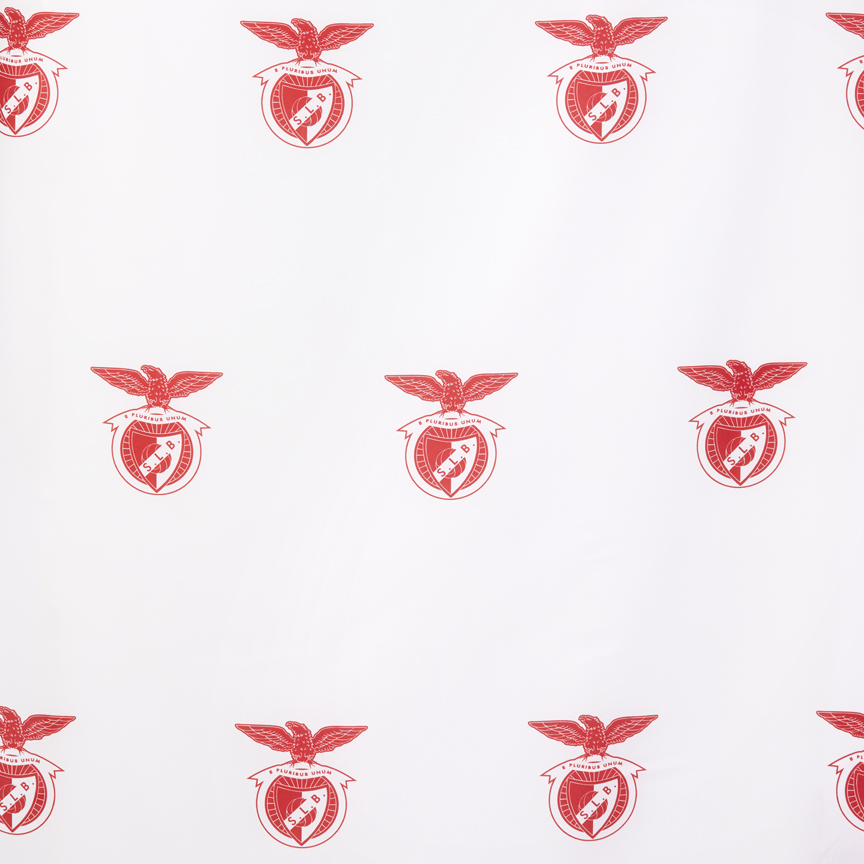 Conjunto para Cama de Solteiro Vermelho e Branco SL Benfica