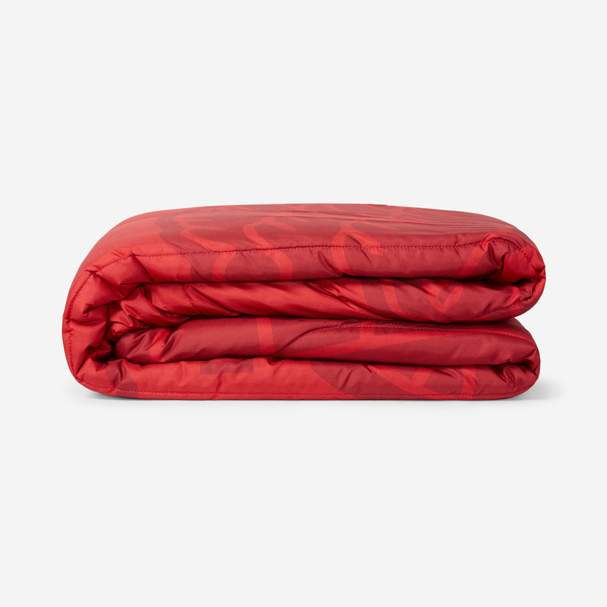 Edredão Vermelho Cama Casal Emblema SL Benfica