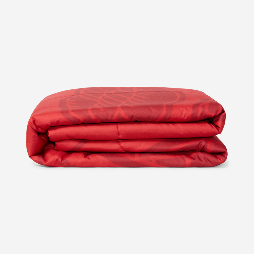 Edredão Vermelho Cama Solteiro Emblema SL Benfica
