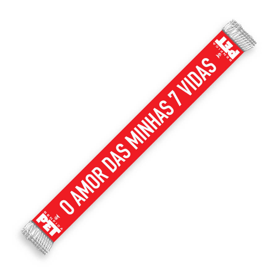 Mini Cachecol Benfica Pet O Amor das Minhas 7 Vidas