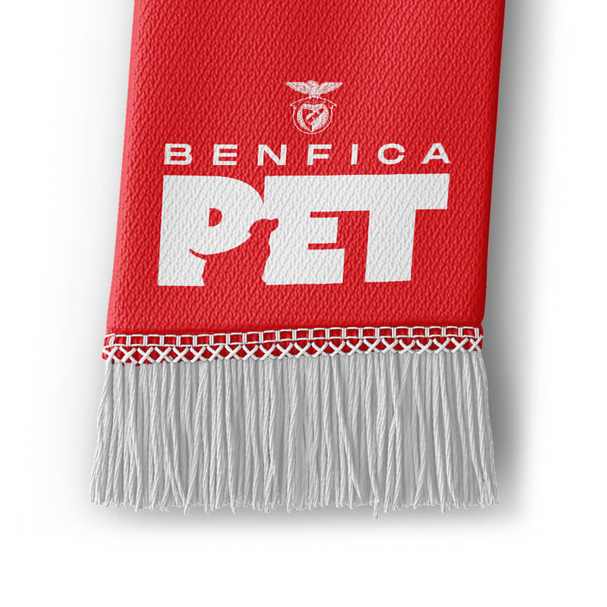 Mini Bufanda Benfica Pet O Amor das Minhas 7 Vidas