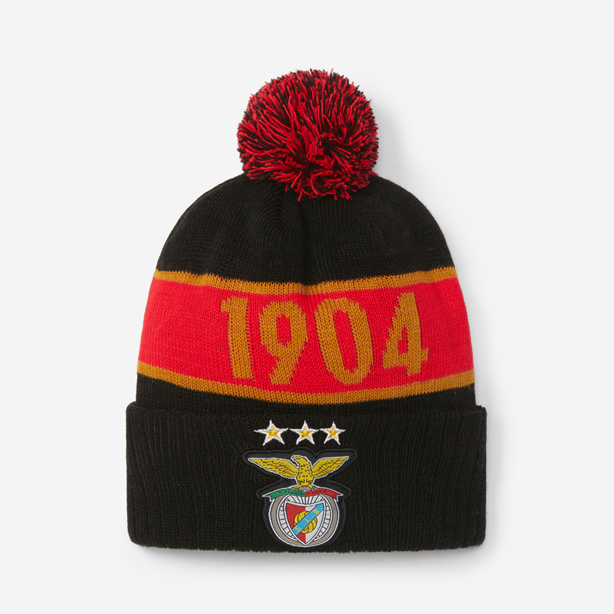 Gorro Vermelho e Preto 1904 com Pompom