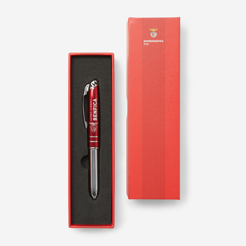 Mini biros rojos con luz SL Benfica