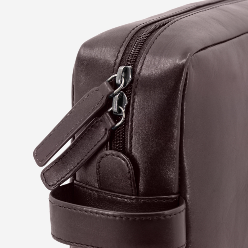 Neceser de cuero marrón SL Benfica