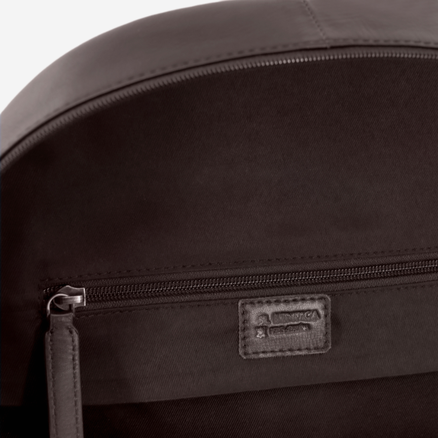 Mochila de cuero marrón SL Benfica
