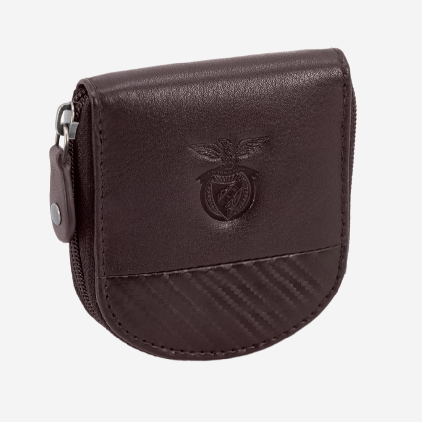 Porta-moedas Castanho em Pele SL Benfica