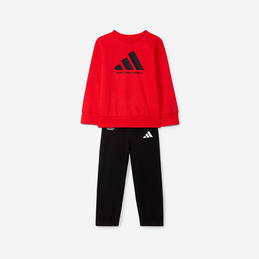 Fato de Treino Vermelho e Preto Sport Lisboa e Benfica x Adidas