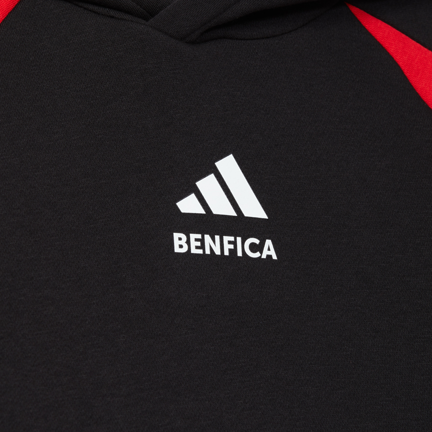 Sweatshirt Preta Sport Lisboa e Benfica x Adidas Essentials