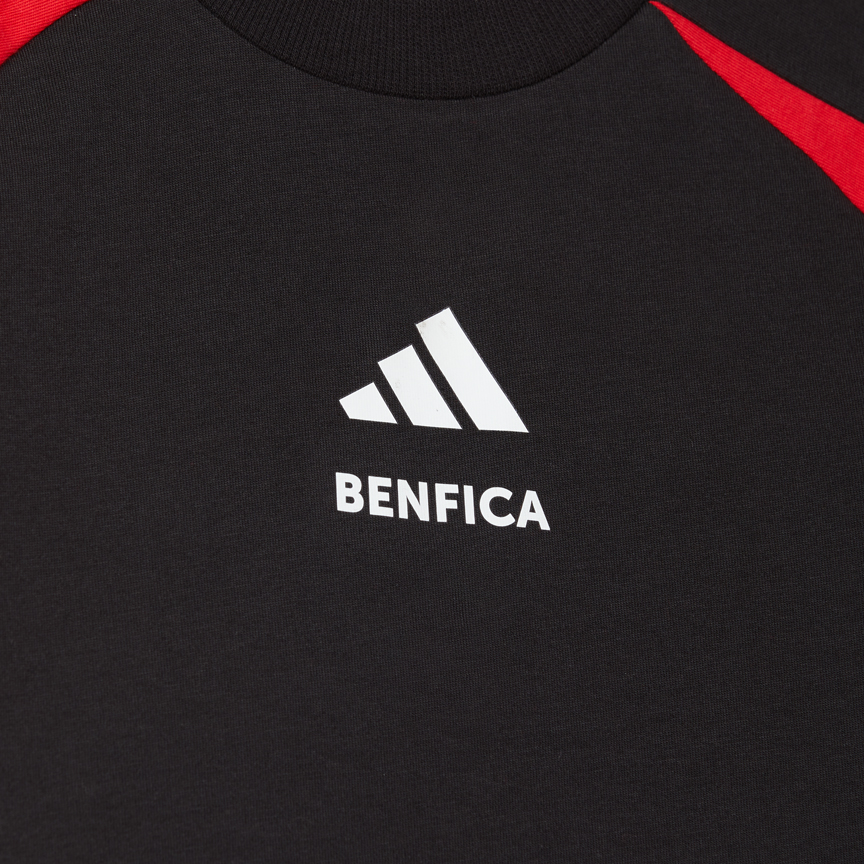 T-shirt Preta Sport Lisboa e Benfica x Adidas Essentials